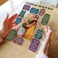 10 Reasons Why You Are My Bestie - Personalized Acrylic Photo Plaque image 1
