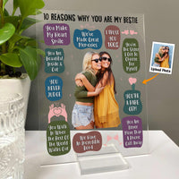 10 Reasons Why You Are My Bestie - Personalized Acrylic Photo Plaque image 2