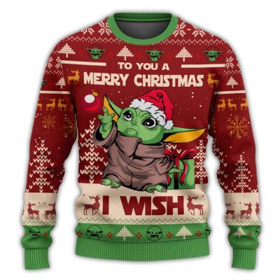 Christmas Star Wars Baby Yoda Merry Christmas - Sweater - Ugly Christmas Sweaters